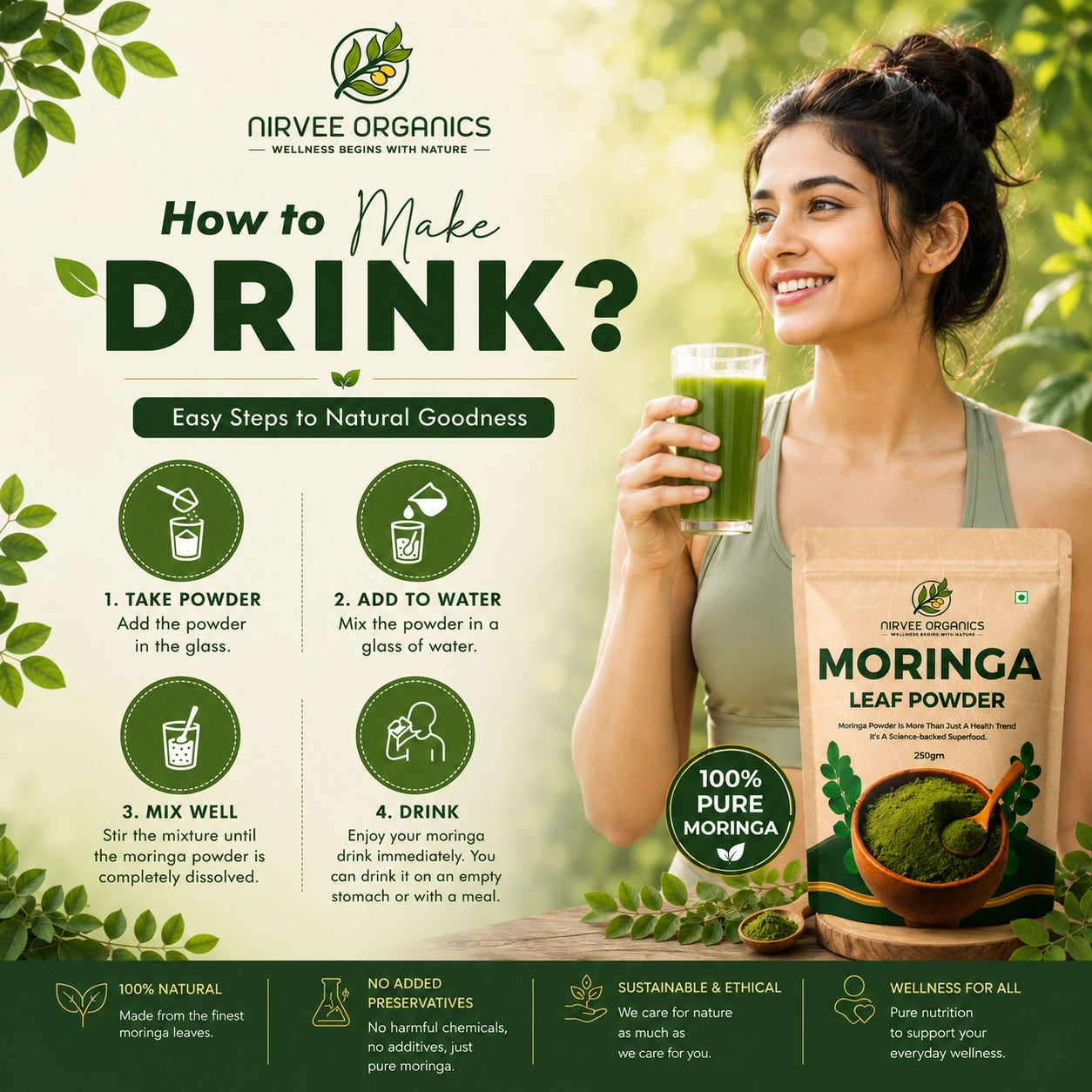 Moringa Leaf Powder & Mor-Jee Blend Powder | 100% Pure & Natural