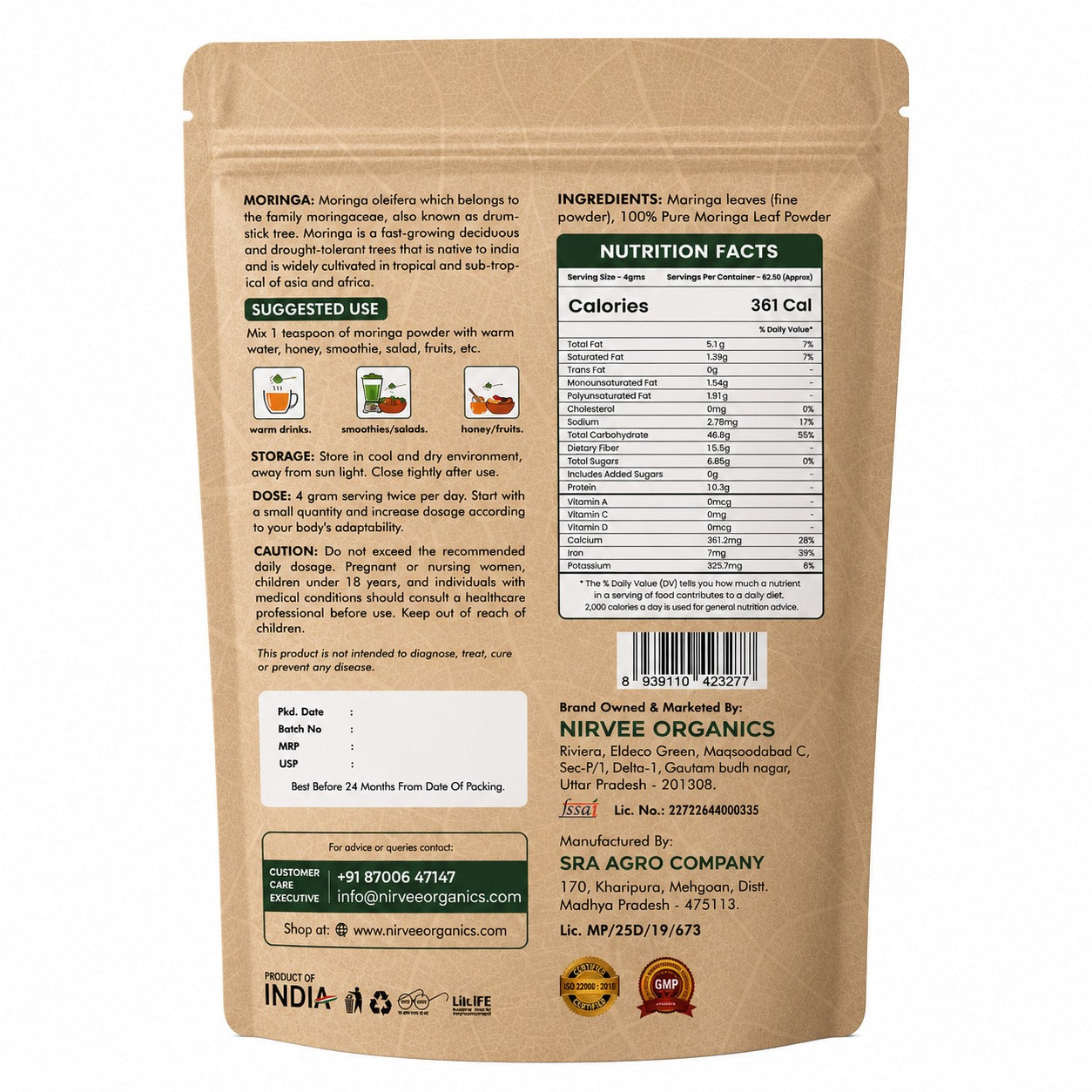 Moringa Leaf Powder | 100% Pure & Natural