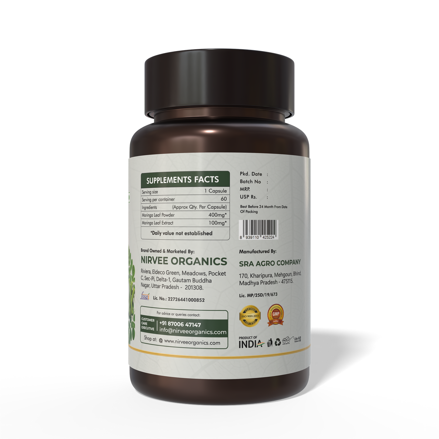 Moringa Dia Wellness Capsules | Blood Sugar Support | Herbal Formula