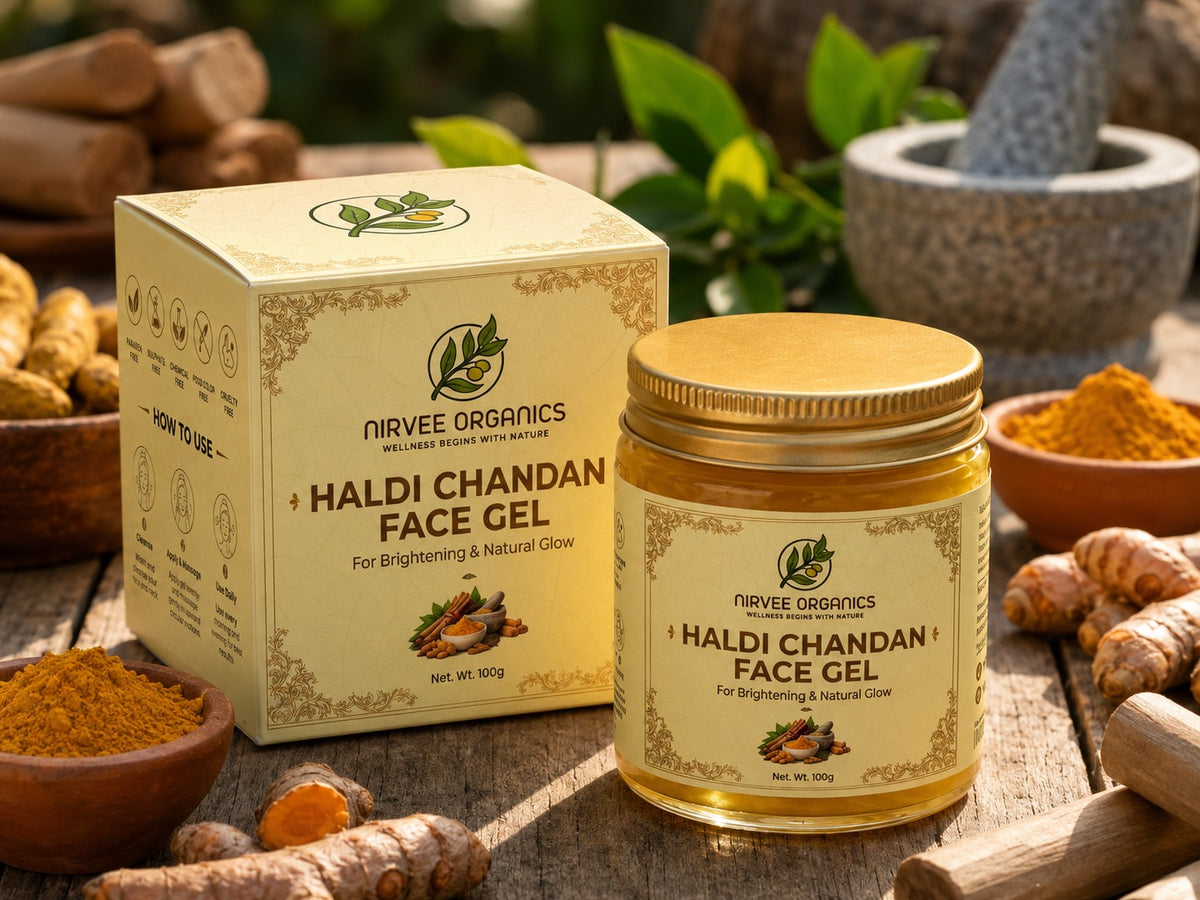 Haldi Chandan Face Gel |  100% Natural and Preservative-free | Good for All Skin - 100gm