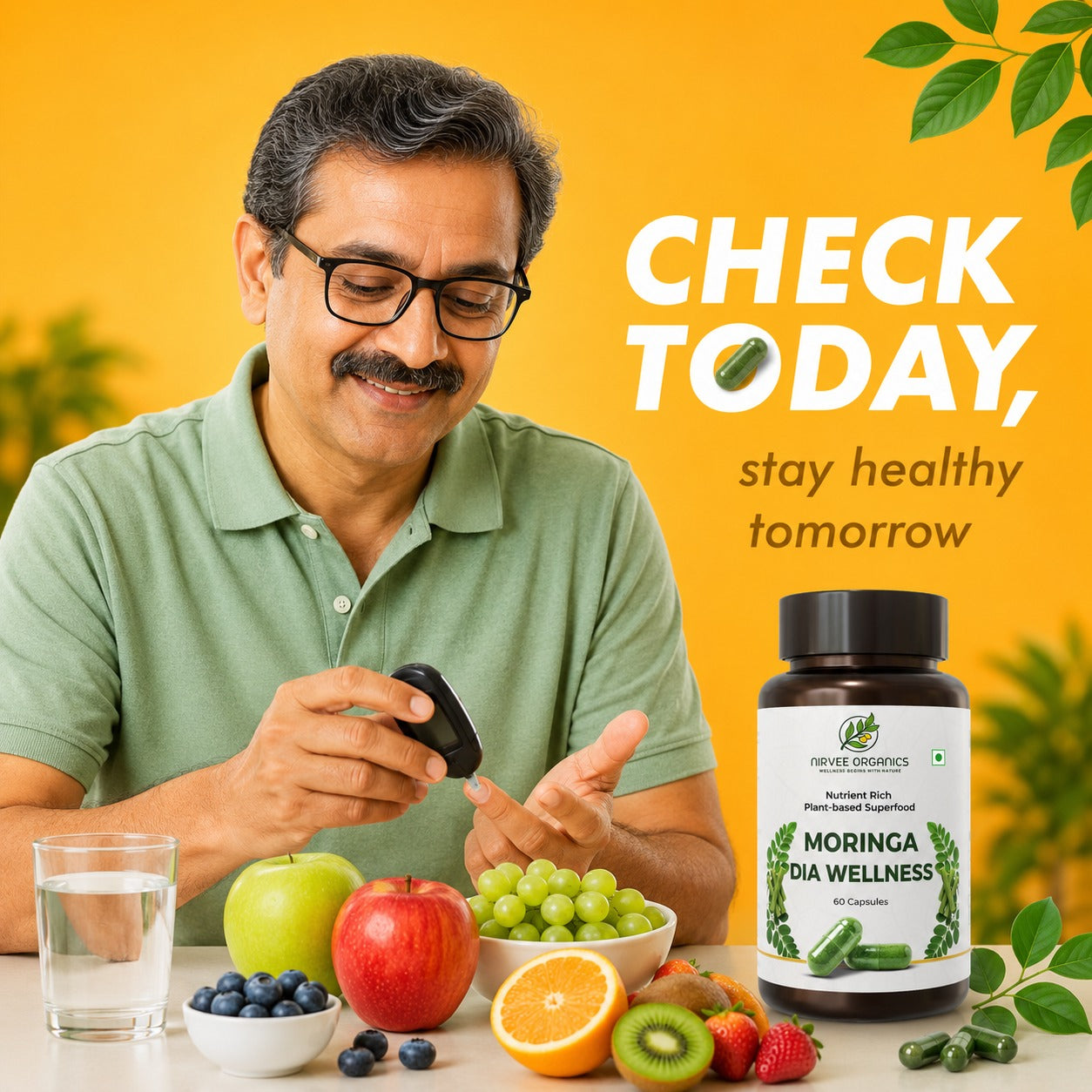 Moringa Dia Wellness Capsules | Blood Sugar Support | Herbal Formula