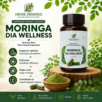 Moringa Dia Wellness Capsules | Blood Sugar Support | Herbal Formula