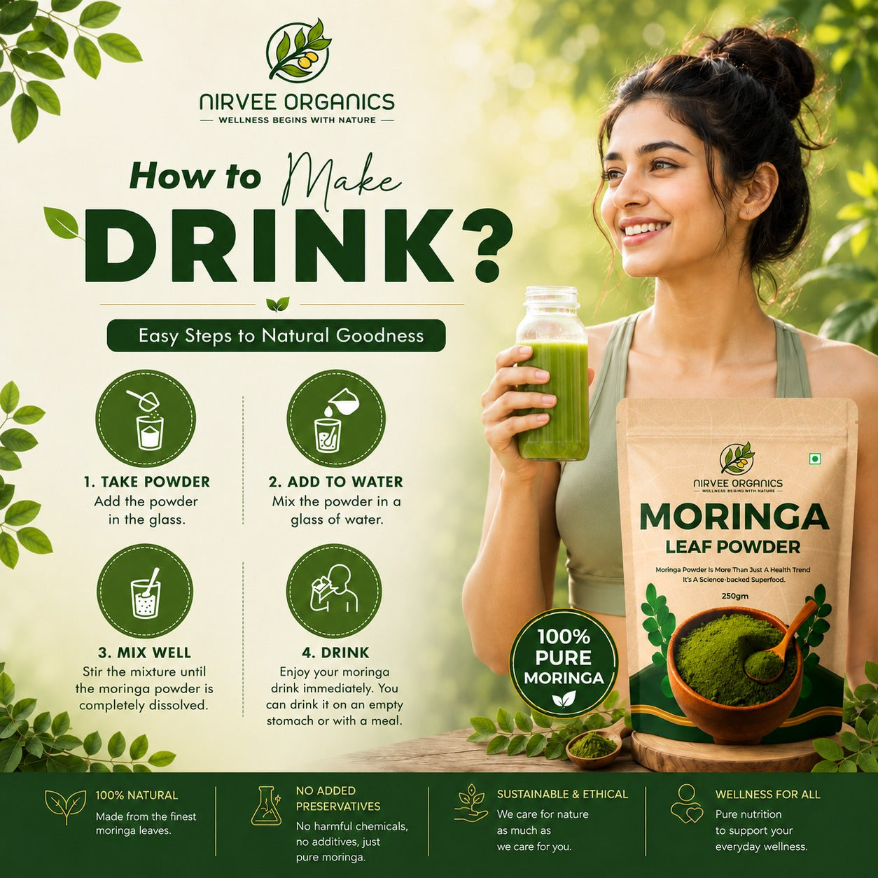 Moringa Leaf Powder  | 100% Pure & Natural