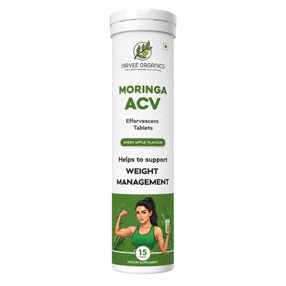 Moringa ACV Effervescent Tablets | Weight Management Support | Green Apple Flavour