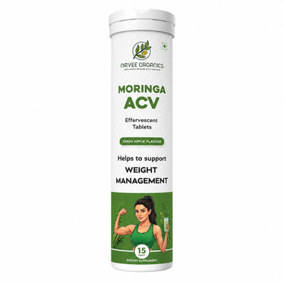 Moringa ACV Effervescent Tablets | Weight Management Support | Green Apple Flavour