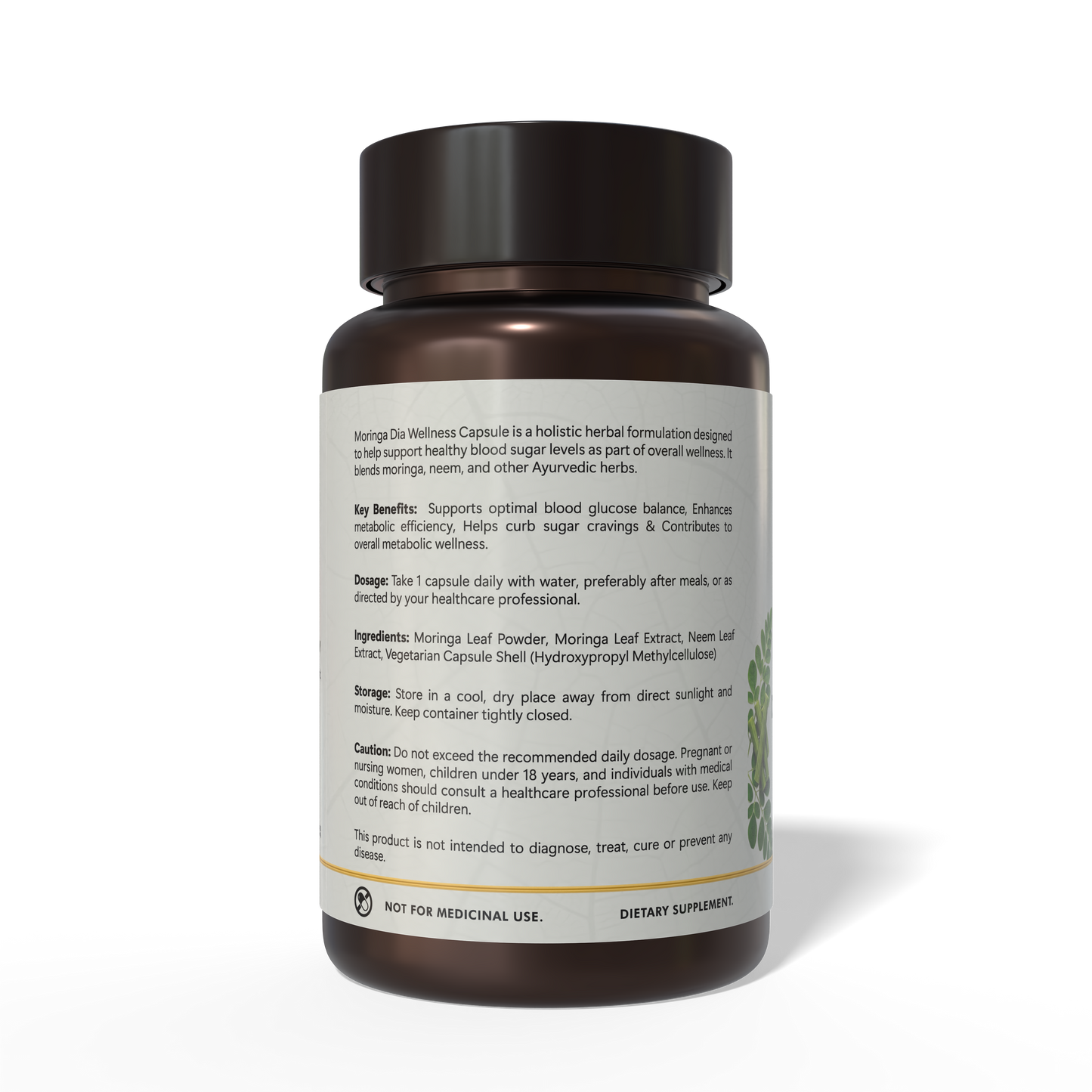 Moringa Dia Wellness Capsules | Blood Sugar Support | Herbal Formula