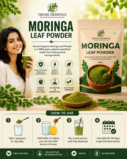 Moringa Leaf Powder & Moringa ACV  | 100% Pure & Natural