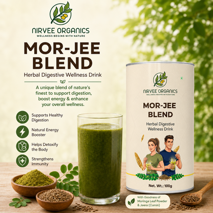 Mor-Jee Blend Powder | Moringa + Jeera Digestive Wellness Drink
