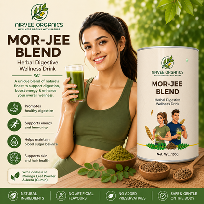 Mor-Jee Blend Powder | Moringa + Jeera Digestive Wellness Drink